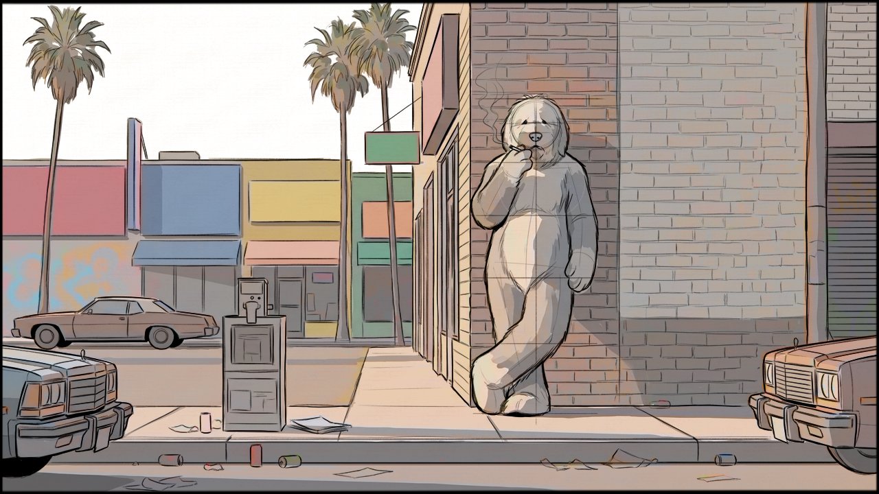 Music Video - Narrative - storyboard frame 2 by Dakota Warren